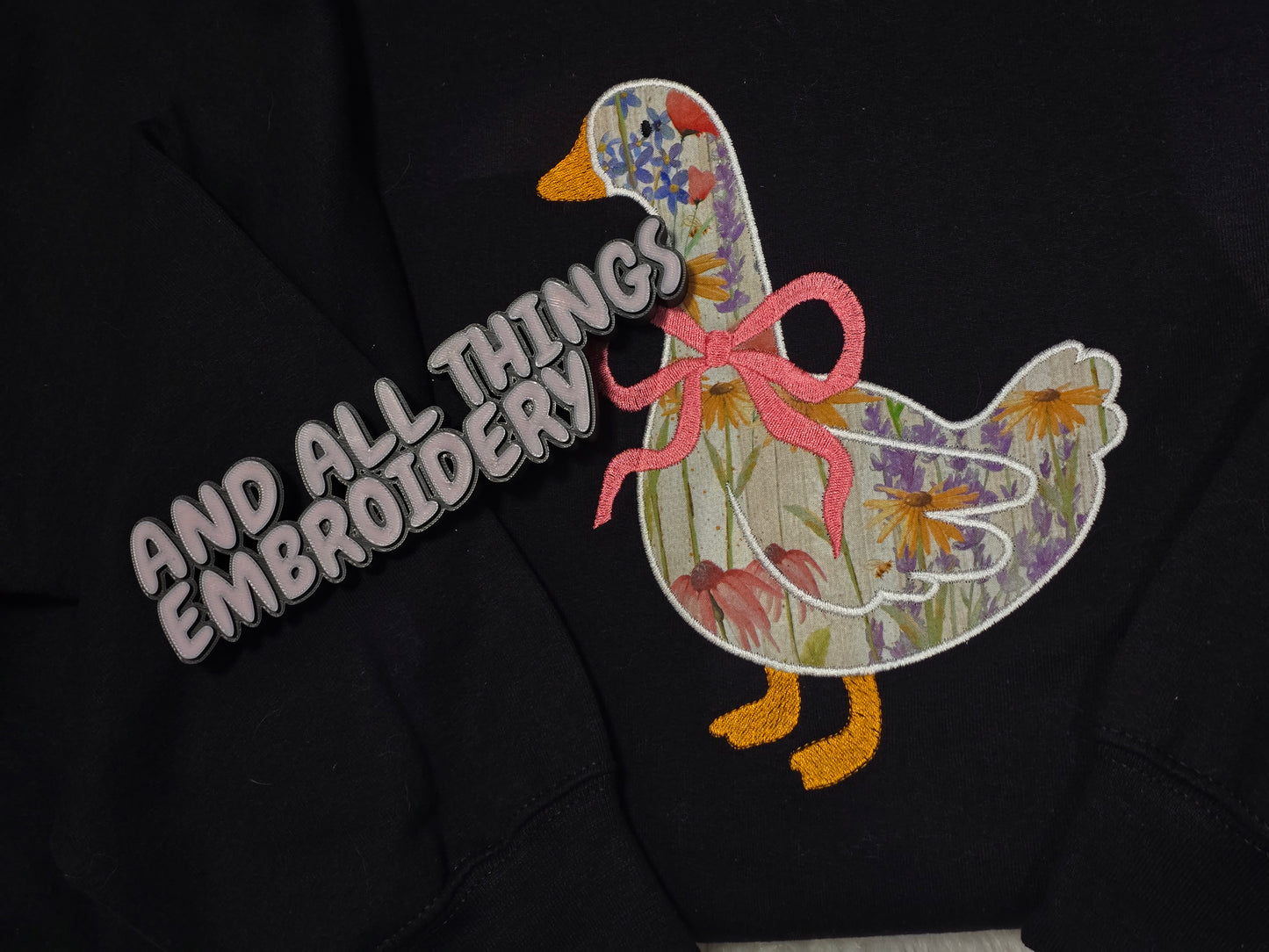 Floral Goose Crewneck