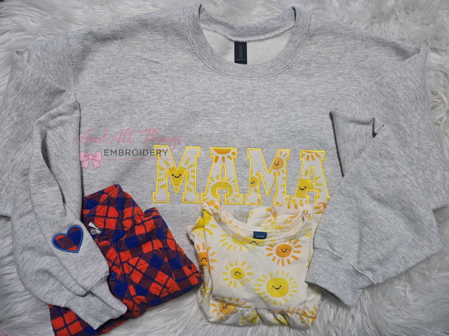 Custom MAMA onsie/blanket sweatshirt