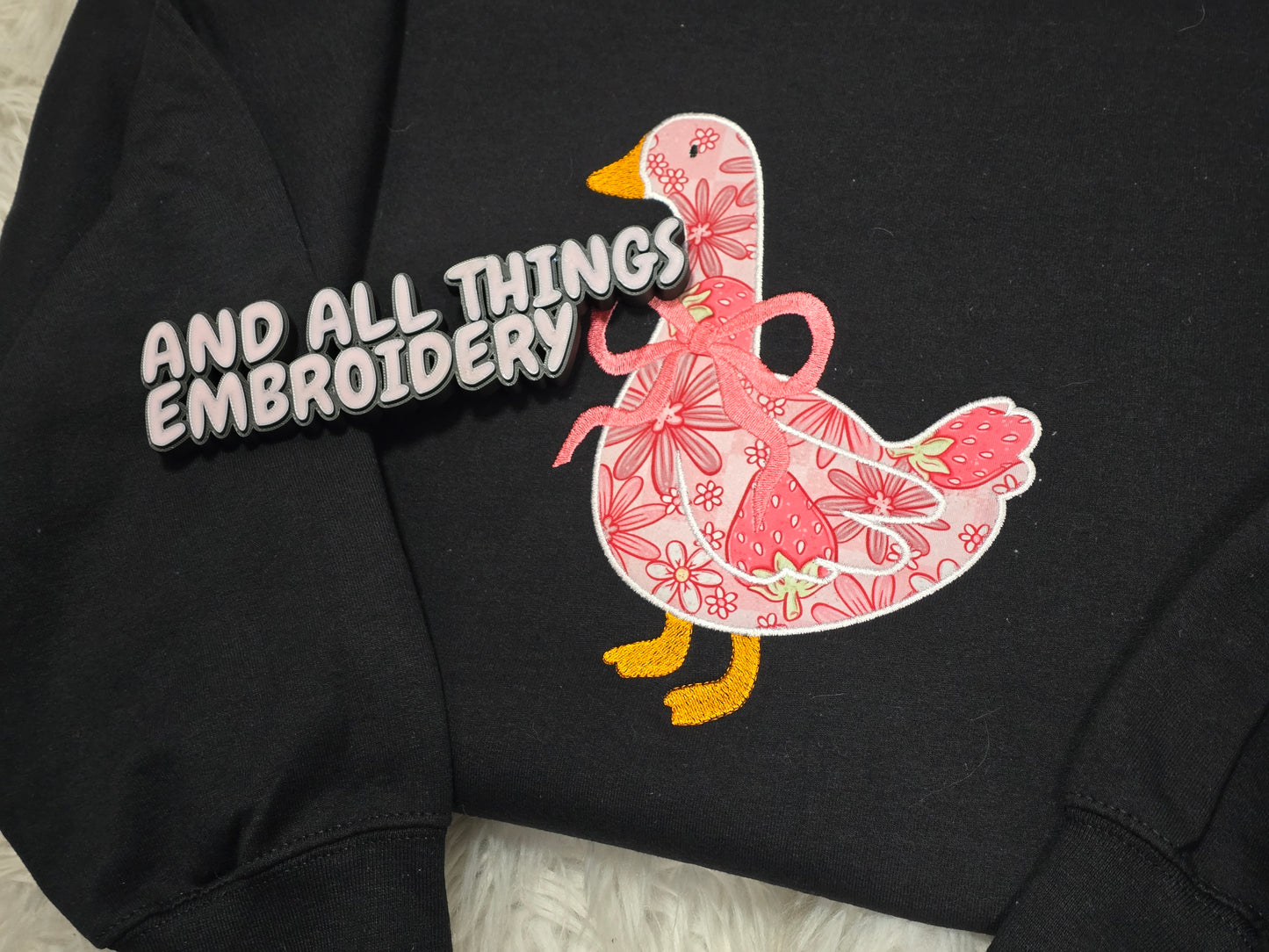 Strawberry Goose Crewneck