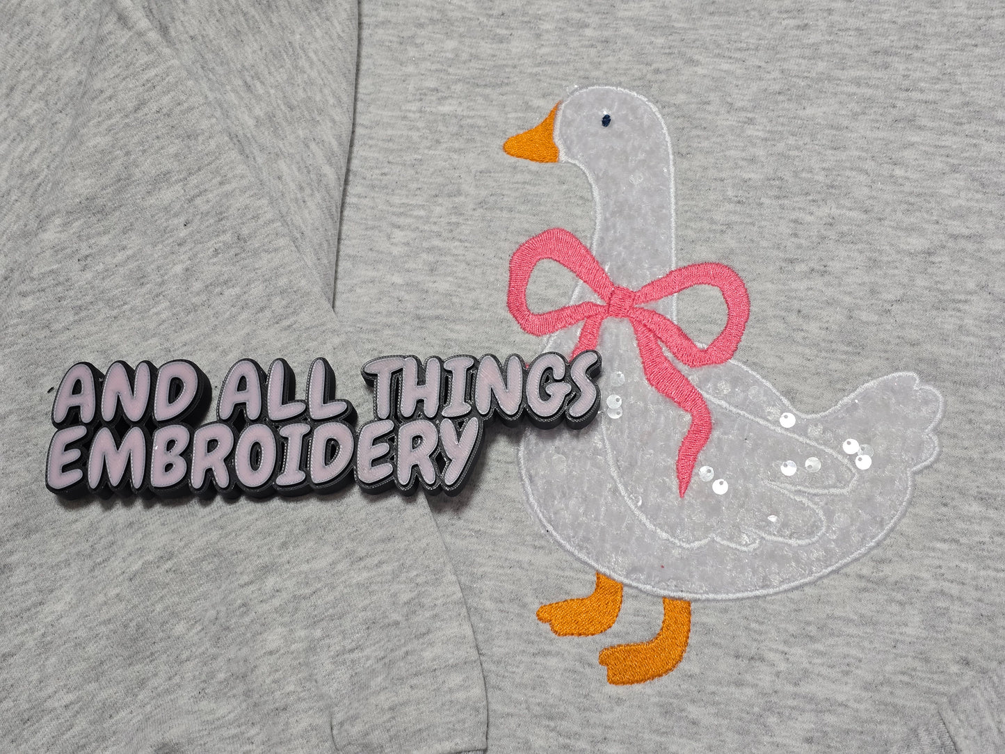 Sequin Goose Crewneck