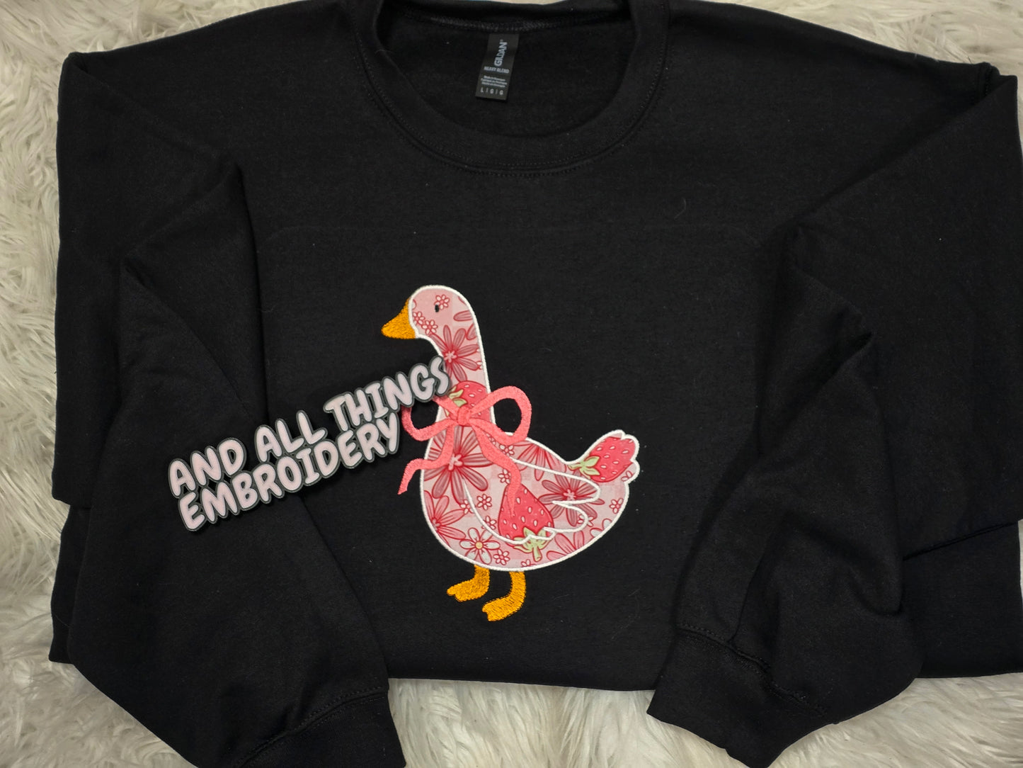 Strawberry Goose Crewneck