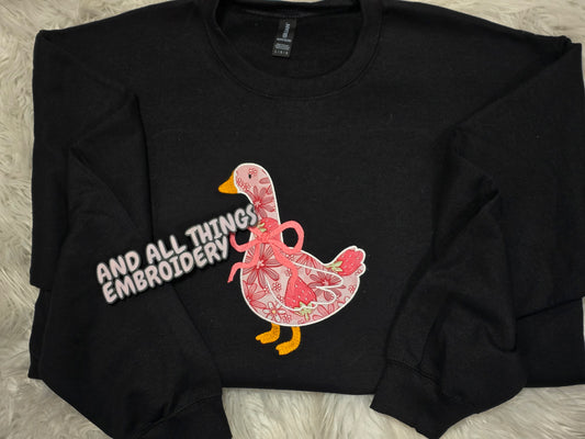 Strawberry Goose Crewneck